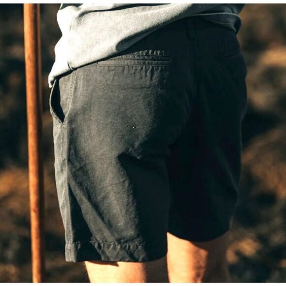 Taylor Stitch The Morse Short Mens 28 In Navy Blue Slub Linen Blend Gorpcore - Picture 6 of 10